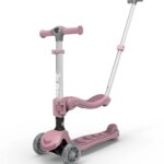 LEO Rider 3in1 – קורקינט 3 ב-1 לילדים עם מושב מתקפל ומוט דחיפה